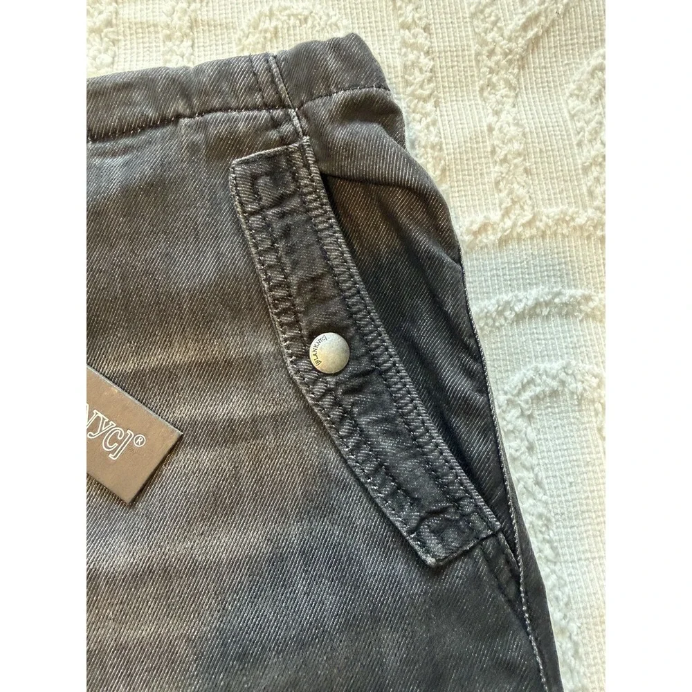 BLANKNYC Cargo Joggers Men 31 Black NEW Drawstring Tapered Utility Pants